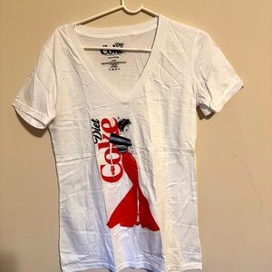 Diet Coke Tee‎ Large fashionista v-neck-short sleeve Coca Cola